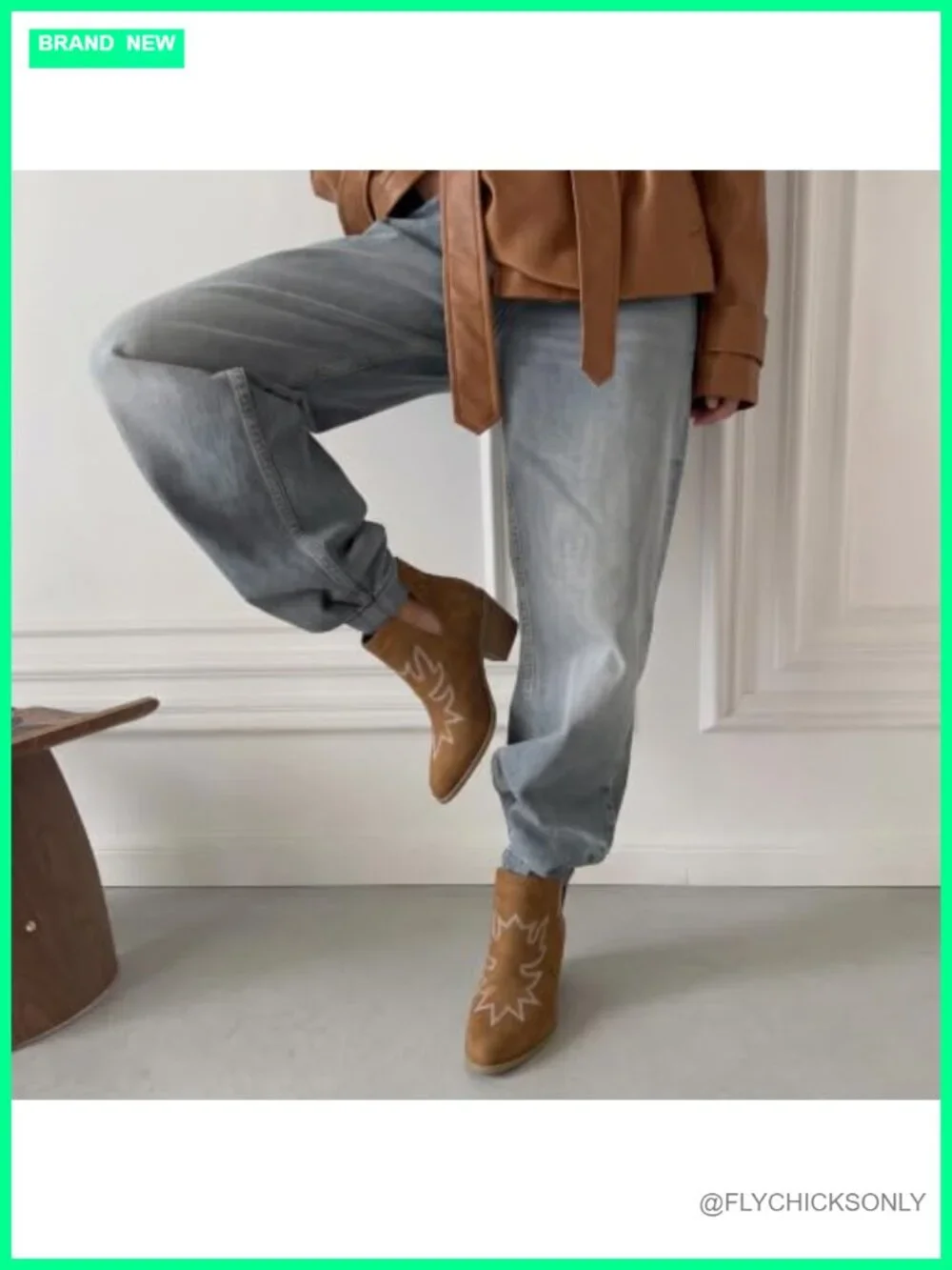 Cushionaire Rustler Wide Width Western Bootie Memory Foam Ankle Boot